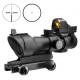 Прицел оптический AIM-O ACOG 4×32 Scope Red/Green Reticle with Mini Red Dot Black AO5320-BK